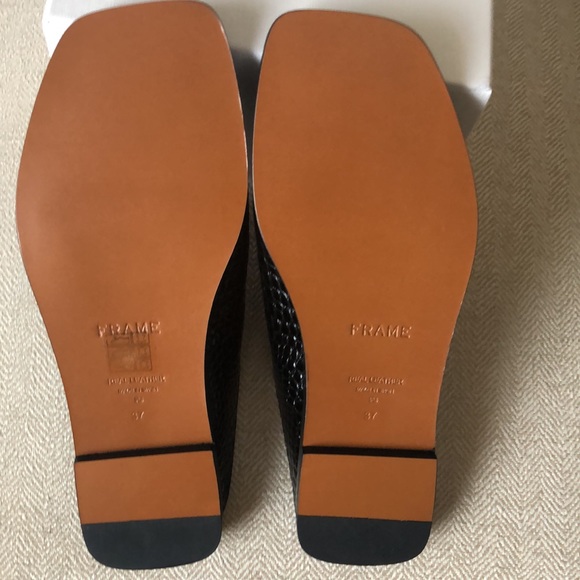 FRAME LeHewitt Leather Slide Sandal (Size 6.5) NWT - Picture 10 of 14